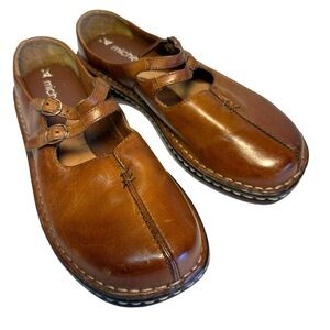 Michel Leather Slide Flats 7